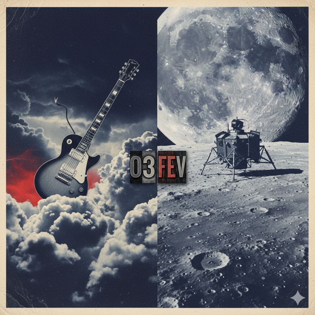 3 de fevereiro: O dia em que a música morreu e a Lua foi tocada! 🎸🌕
