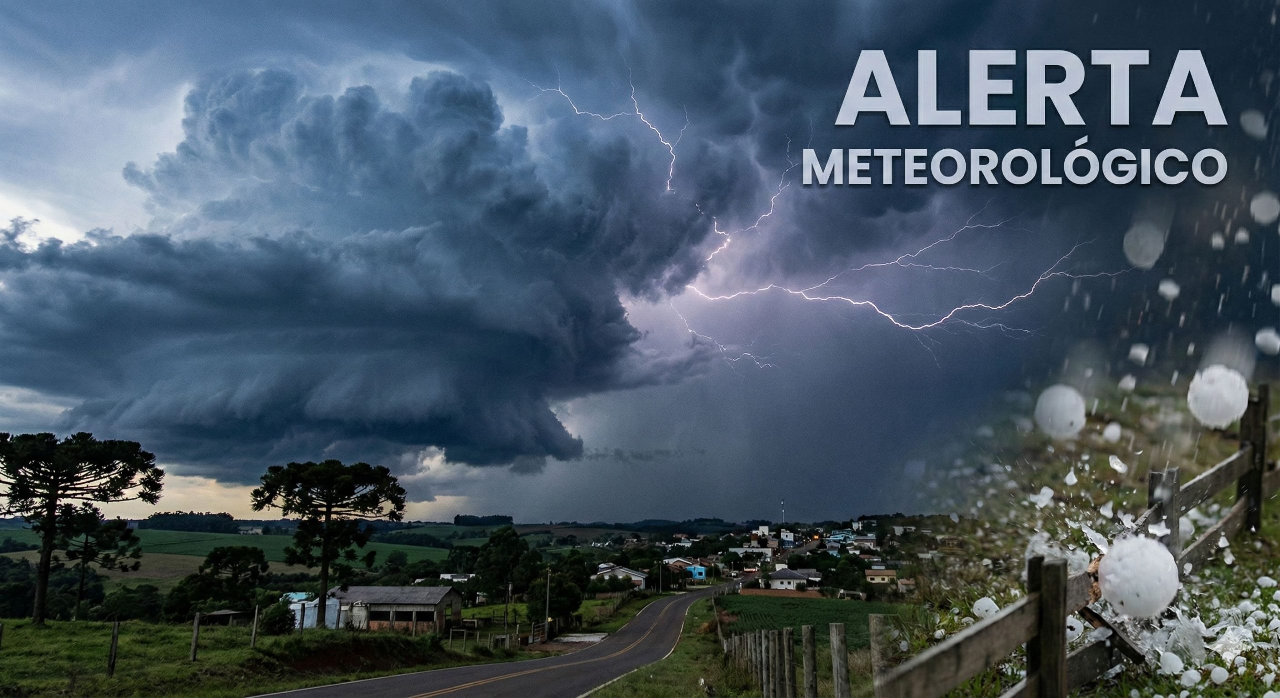 Alerta de tempestade Inmet: Risco de Granizo no PR, SC e RS