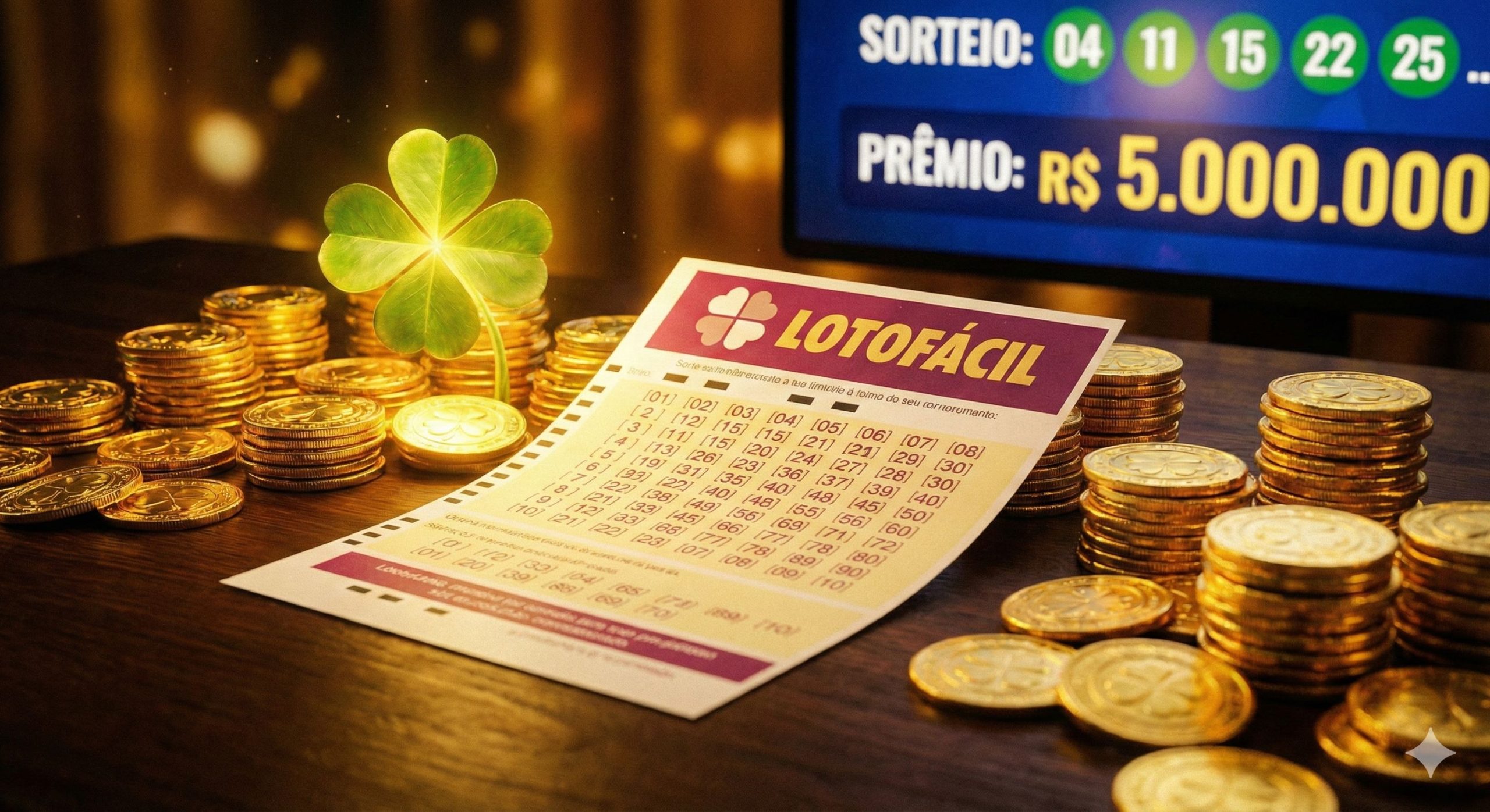 Resultado da Lotofácil 3619: 5 Ganhadores e Prêmio de R$ 6,5 Mi