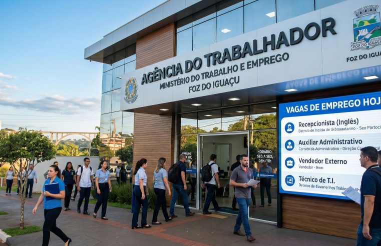 Vaga Foz do Iguaçu: 747 chances abertas agora na Agência