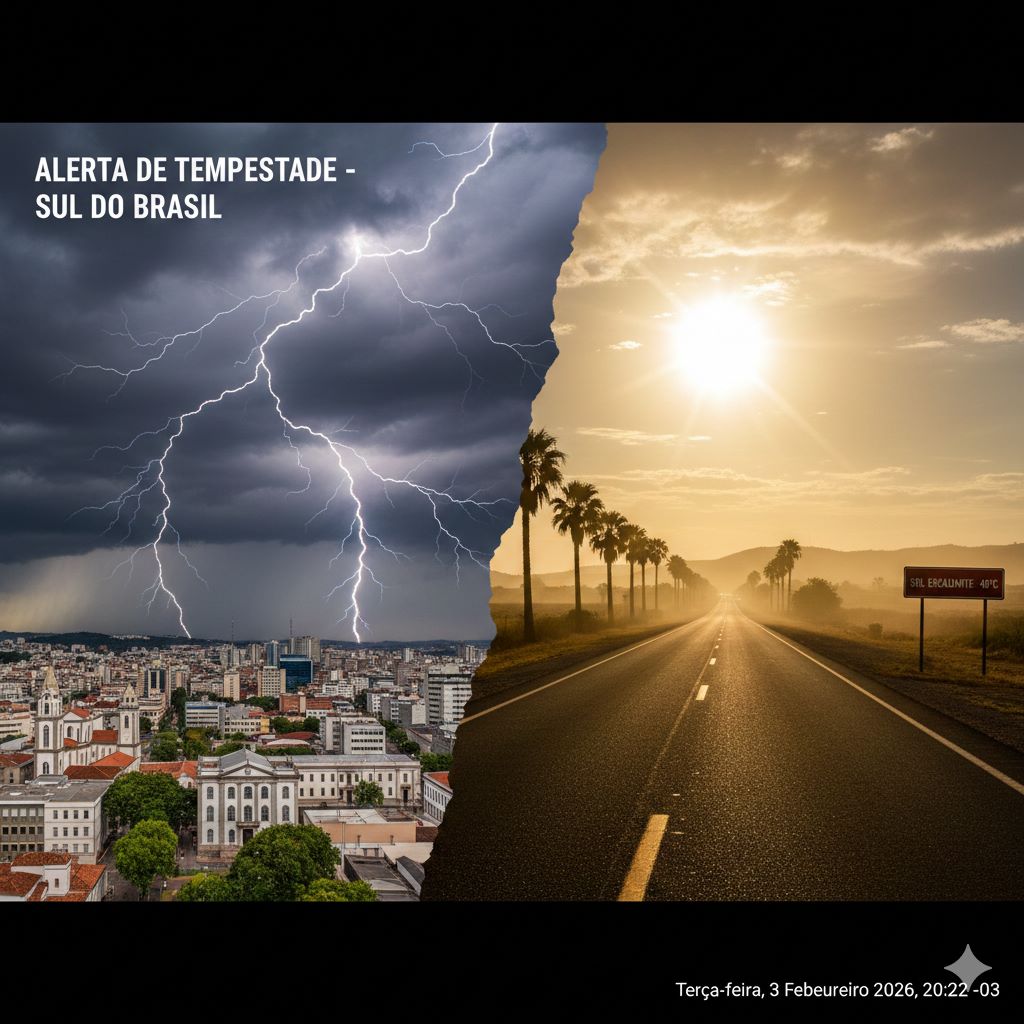 Alerta de tempestade no PR e SC: Veja as cidades em risco hoje