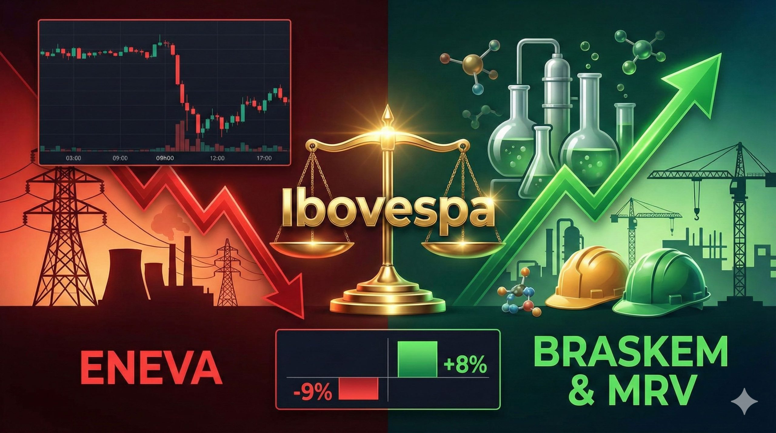 Ibovespa Hoje: Bolsa Cai com IPCA e Tombo da Eneva; Braskem Salva