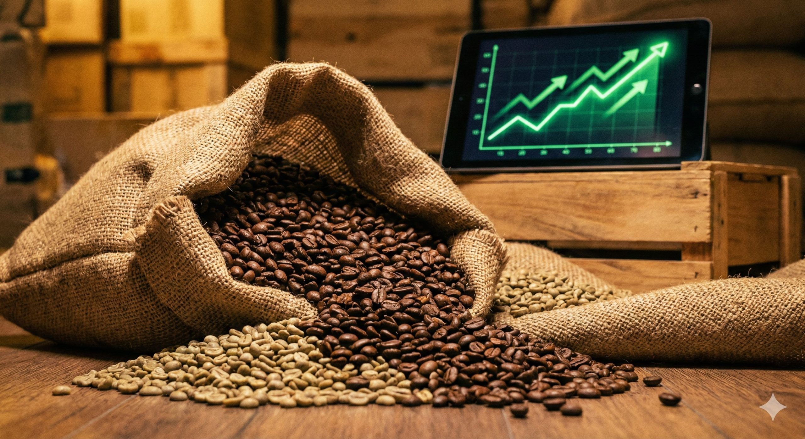 Preço do Café Arábica Sobe Hoje: Veja Cotações de Milho e Açúcar ☕