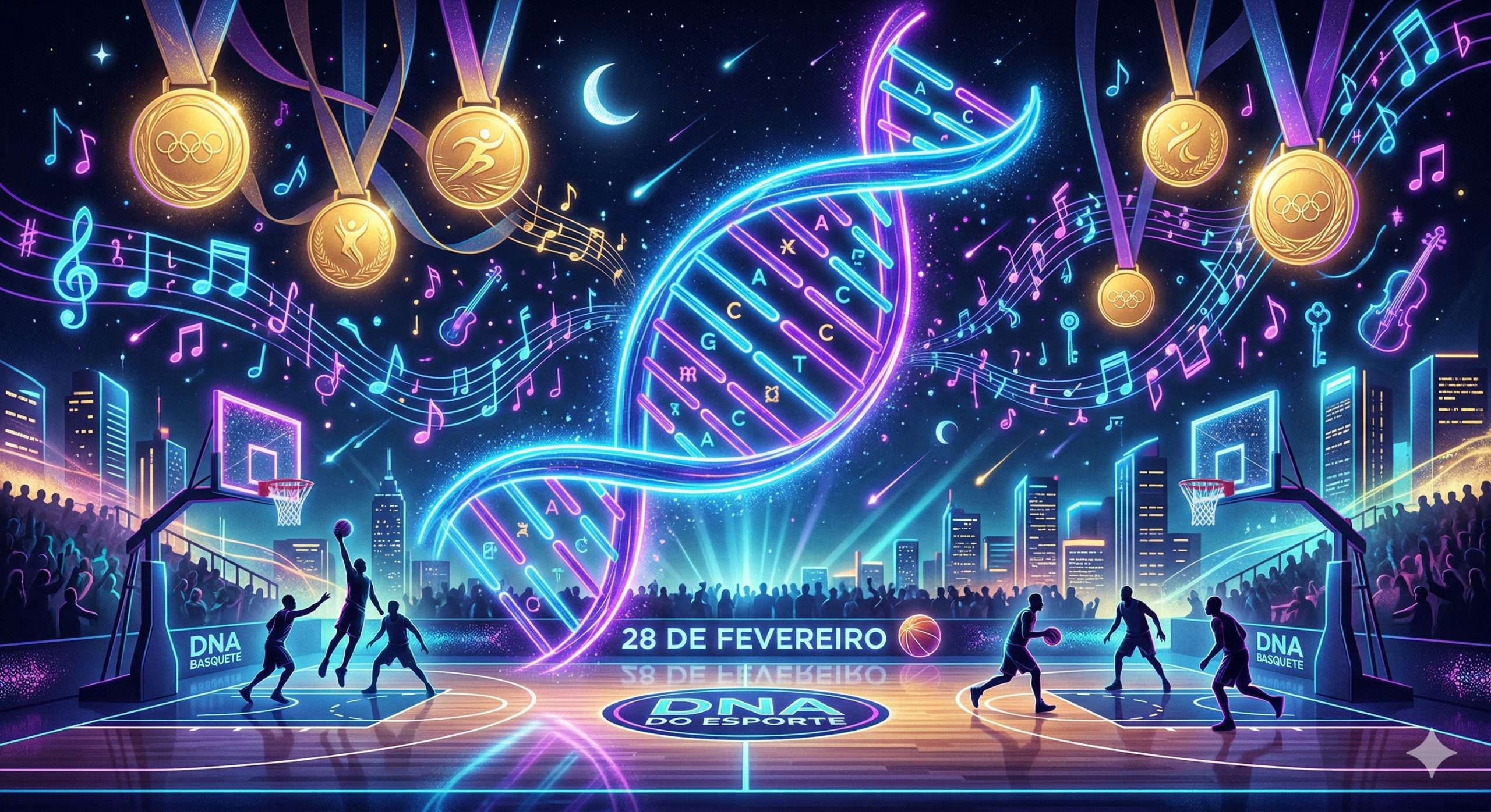 28 de fevereiro: DNA, astros da música e o fim do mês! 🧬🎤