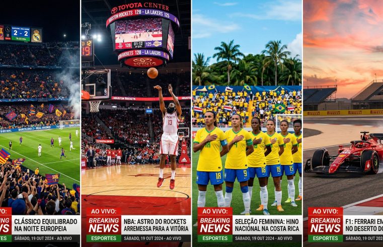 Notícias esportivas de hoje: resultados e grandes decisões