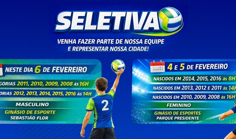 Seletiva de Vôlei em Foz do Iguaçu 2026: Inscrições e Horários