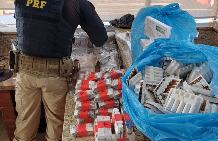 PRF apreende anabolizantes e remédios para emagrecer na BR-277
