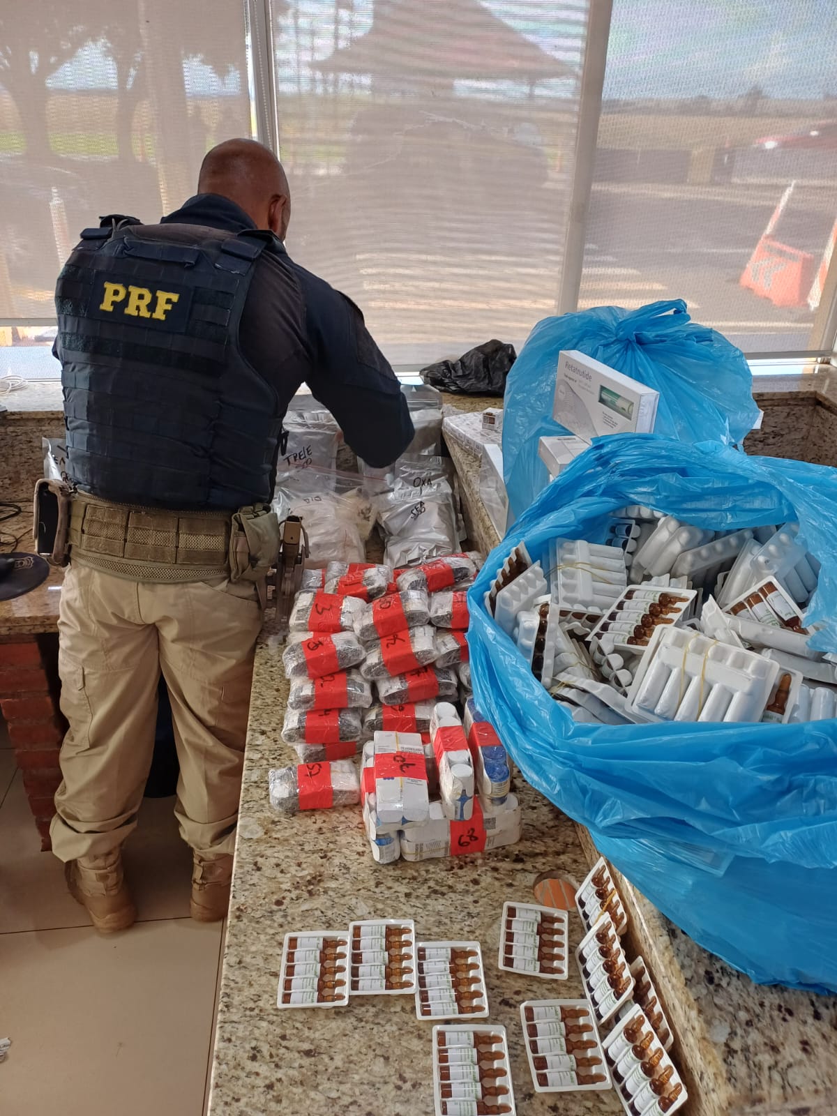 PRF apreende anabolizantes e remédios para emagrecer na BR-277
