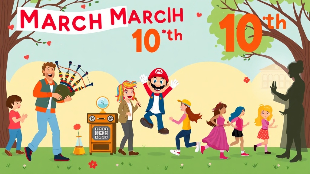 10 de Março: De Gaitas de Foles a Super Mario – Uma Celebração Inusitada de Tradições e Conexões!