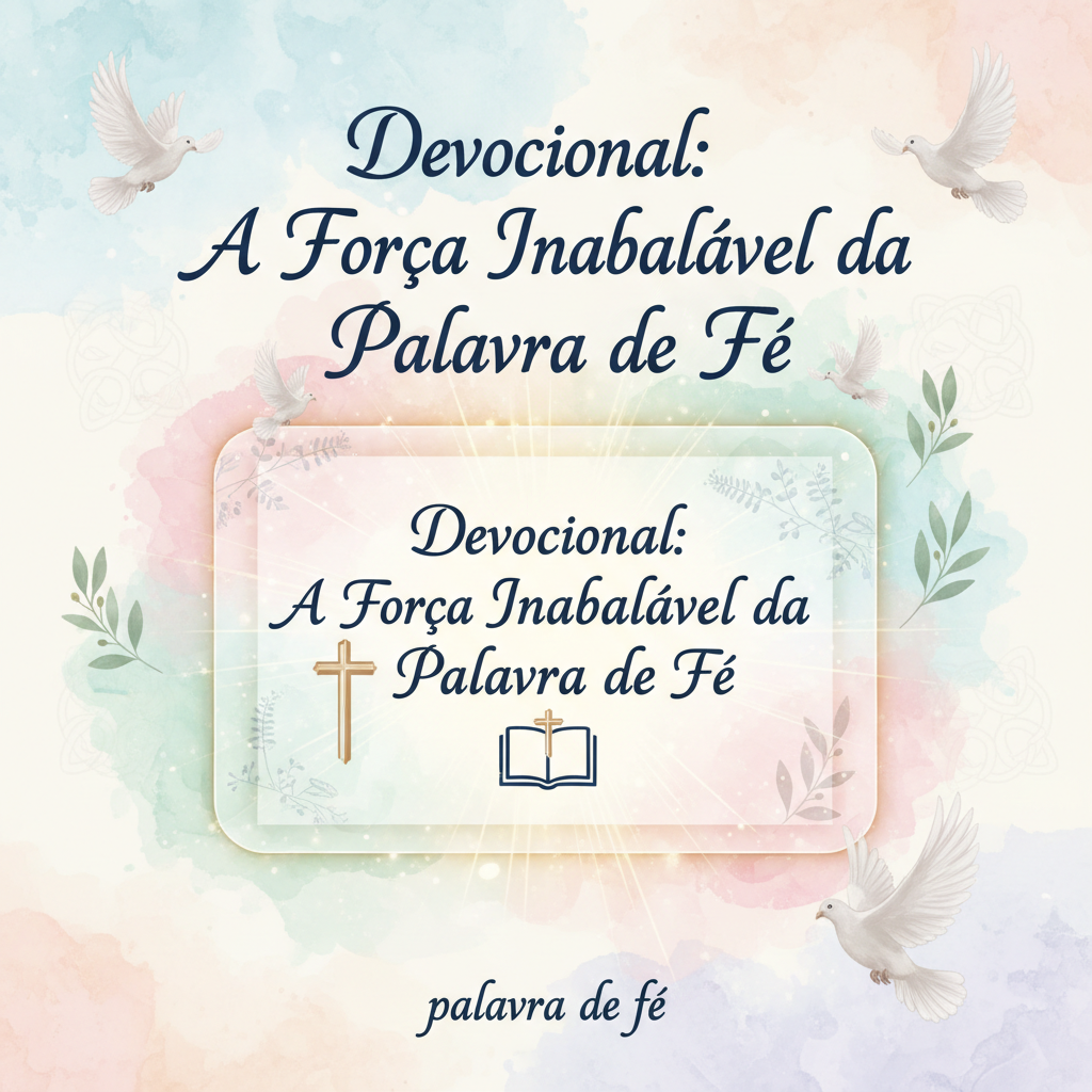 Devocional: A Força Inabalável da Palavra de Fé