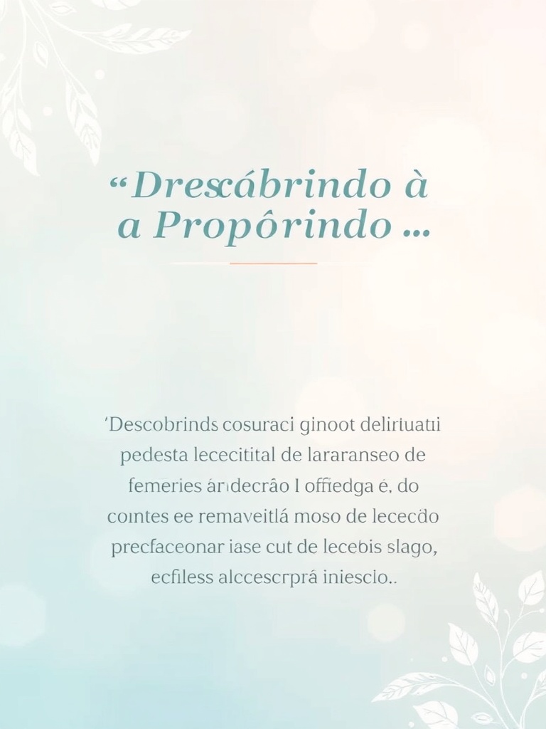 Devocional: Descobrindo o Propósito Divino em Você