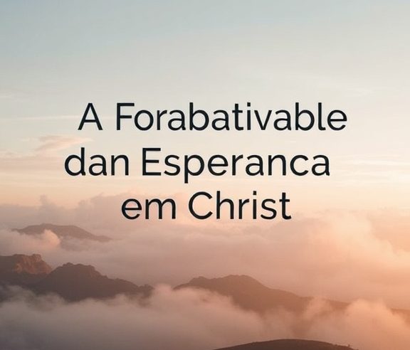 Devocional: A Força Inabalável da Esperança em Cristo