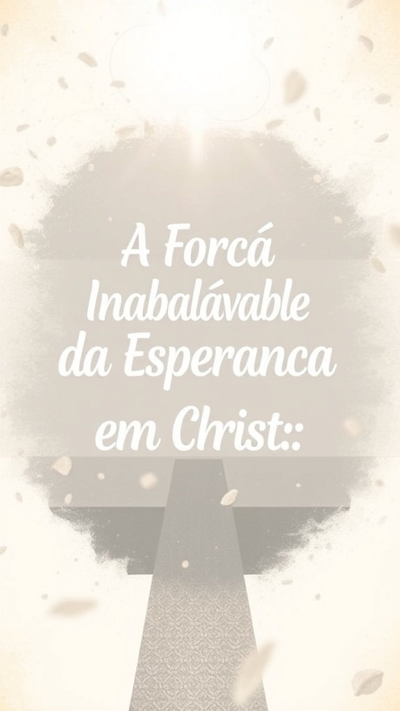 Devocional: A Força Inabalável da Esperança em Cristo