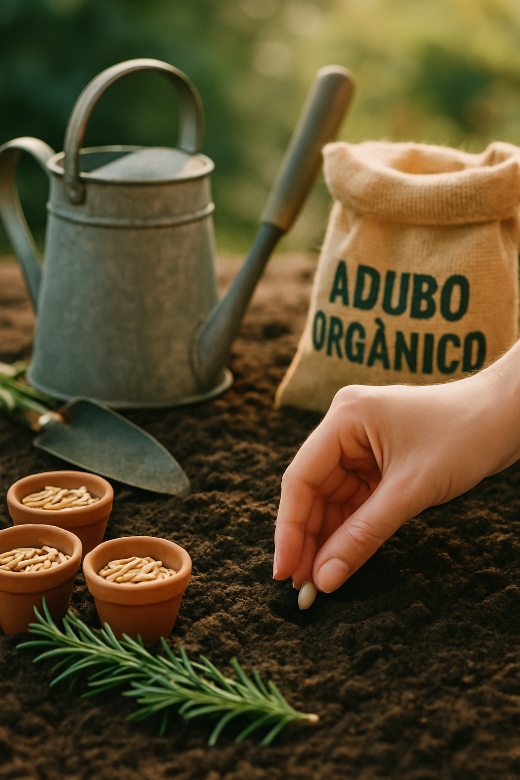 Horta Orgânica em Casa: Ferramentas, Adubo Natural e Sementes!