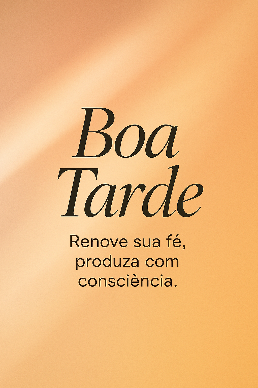 Boa Tarde: Um Convite à Renovação, Fé e Produtividade Consciente
