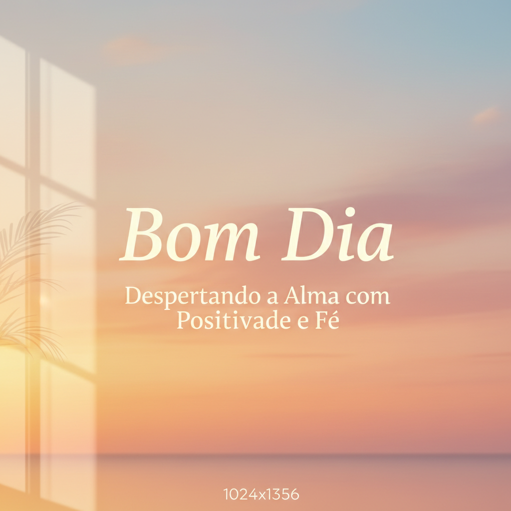 Bom Dia: Despertando a Alma com Positividade e Fé