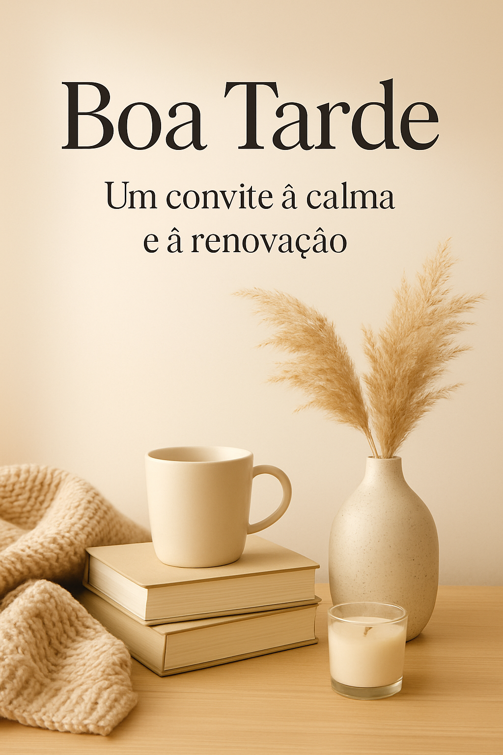 Boa Tarde: Um Convite à Calma e à Renovação