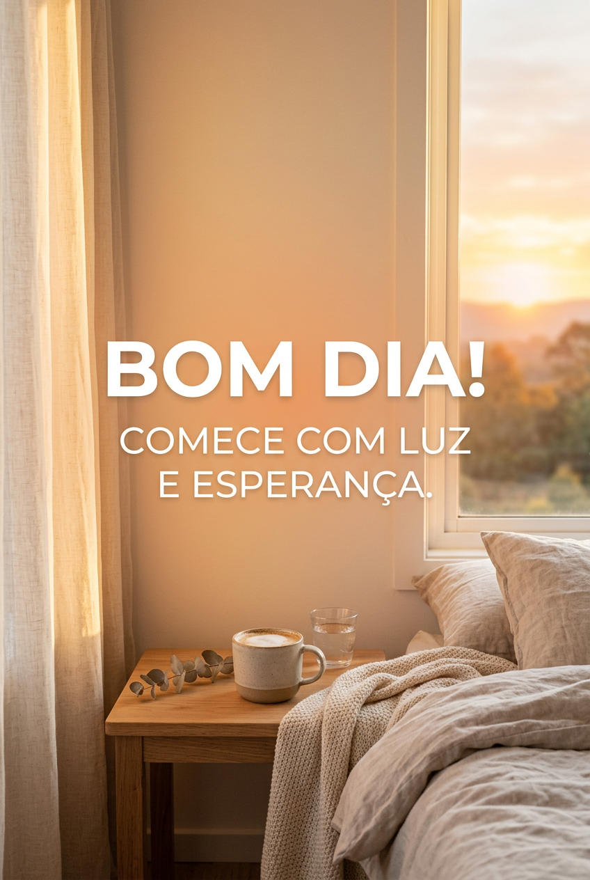 Bom Dia: Comece o Seu Dia com Luz, Gratidão e um Coração Cheio de Esperança