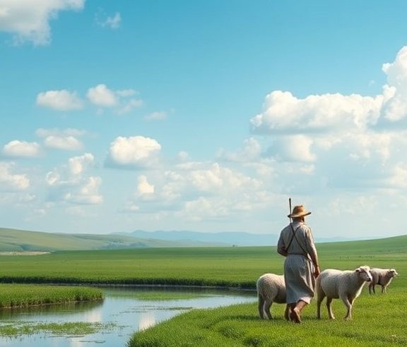 O Bom Pastor: Encontre Paz e Provisão no Salmo 23