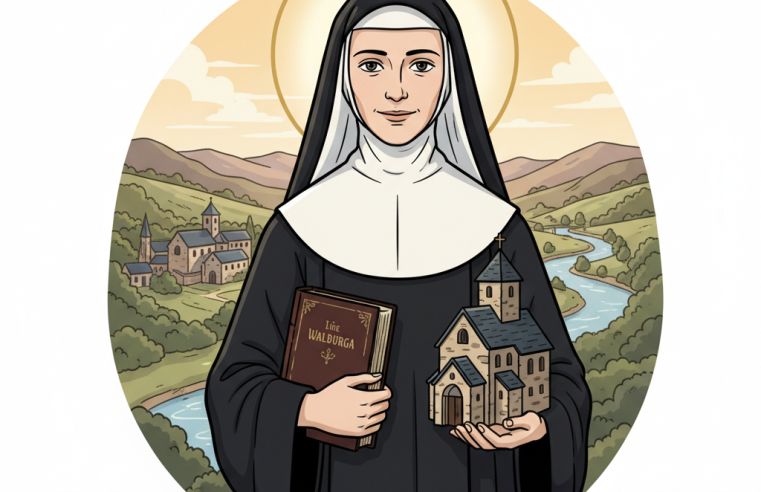 Santo do Dia 25/02: Santa Valburga, virgem