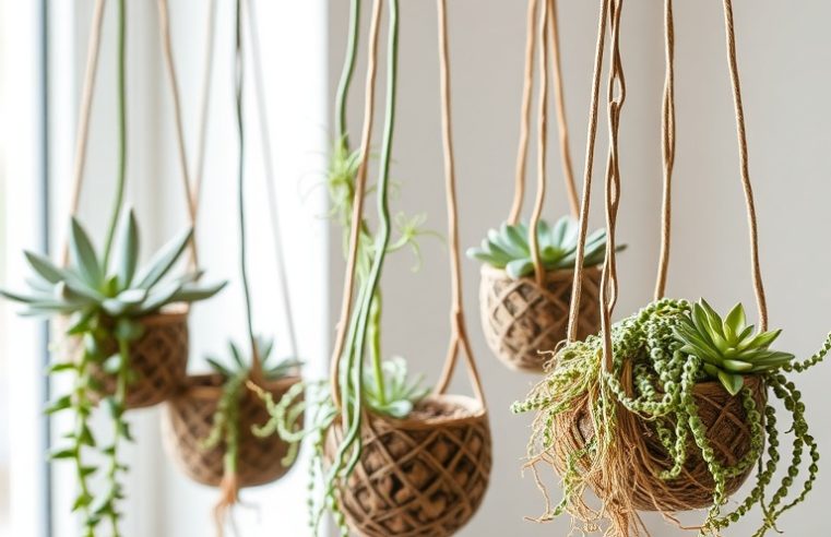 Suculentas Pendentes: Beleza que Cai Bem na Decoração