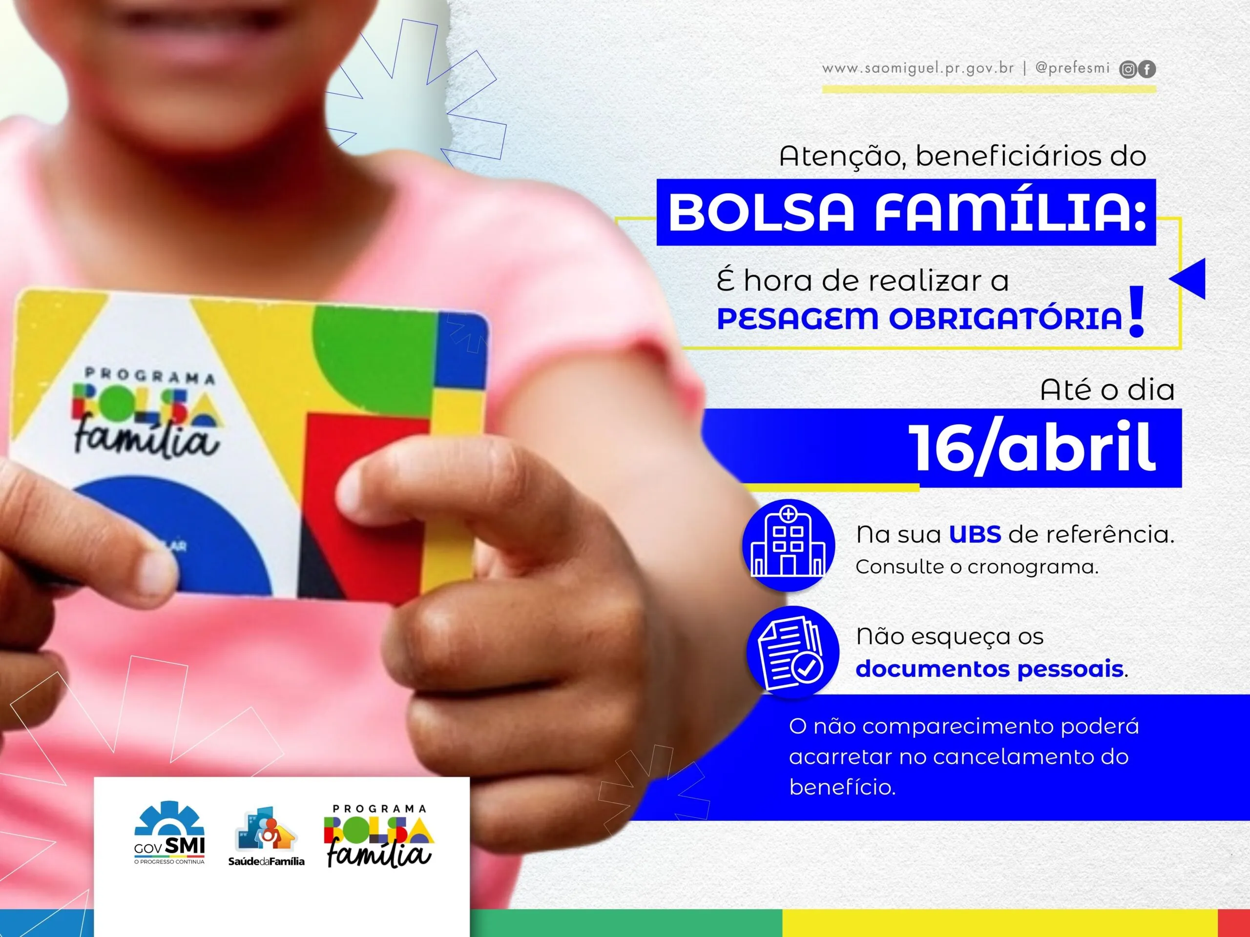 Pesagem Bolsa Família em São Miguel do Iguaçu: Veja o Prazo