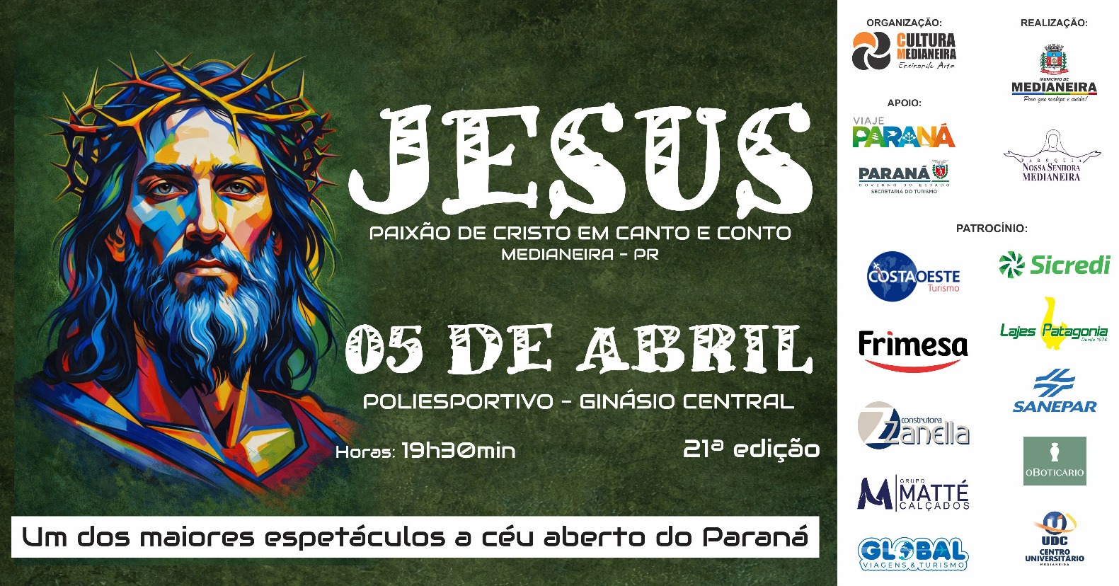 Paixão de Cristo em Medianeira: Veja Local e Horários