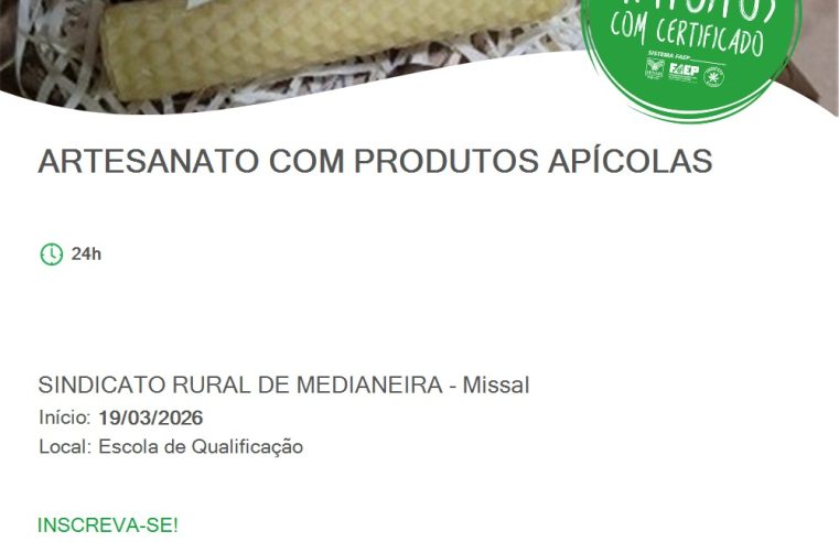 Curso de Artesanato Missal: Vagas Gratuitas e Limitadas!