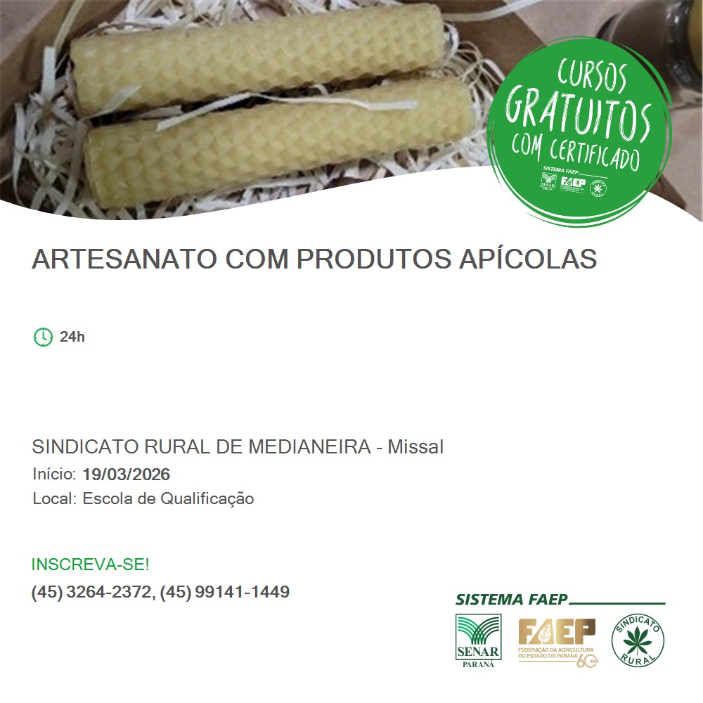 Curso de Artesanato Missal: Vagas Gratuitas e Limitadas!