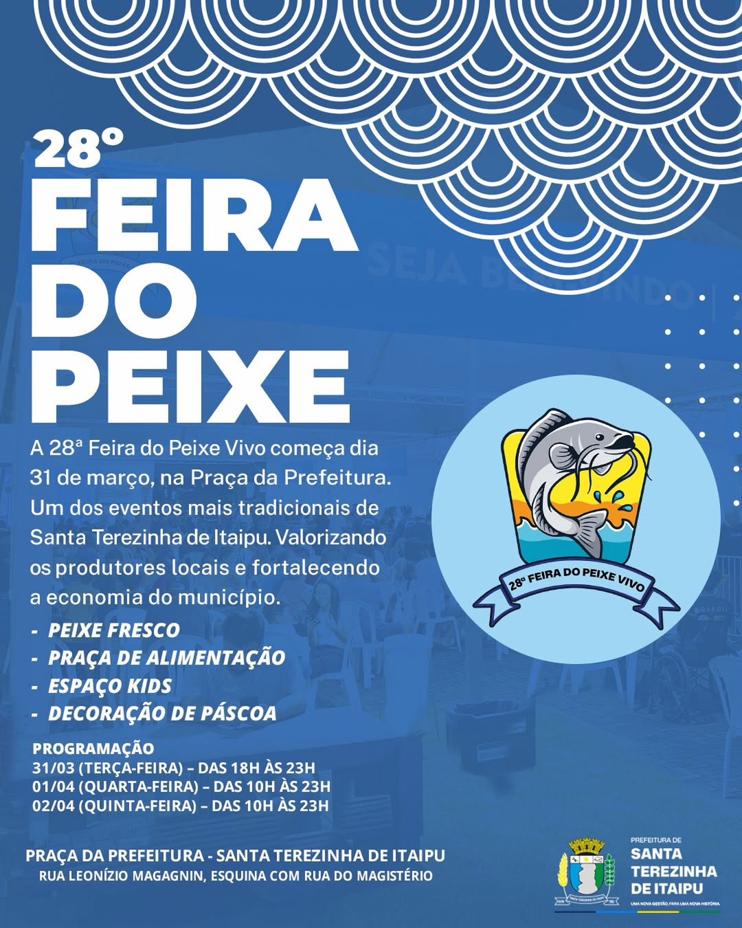 28ª Feira do Peixe Vivo Inicia Hoje: Veja a Programação