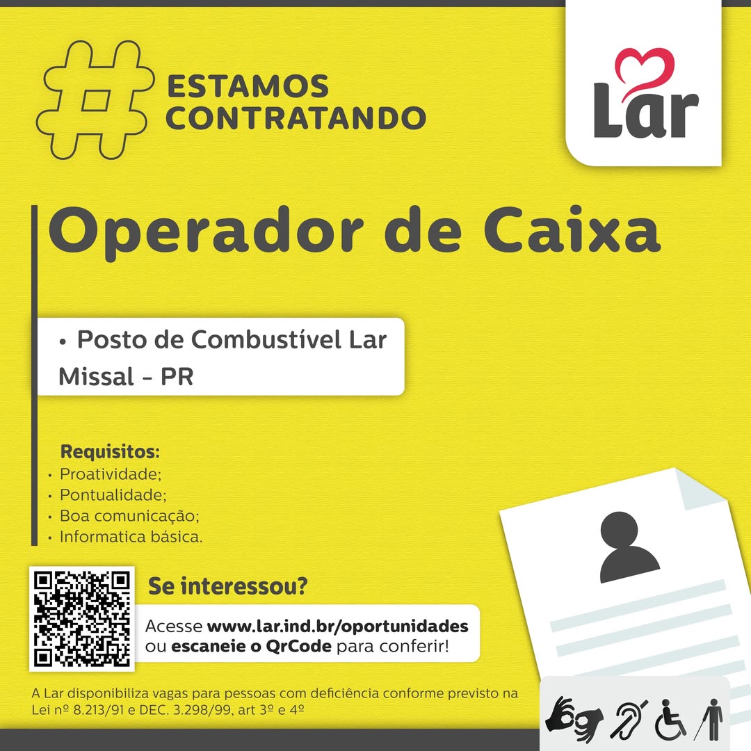 Vaga Missal no Posto Lar: Candidate-se até 27 de Abril!