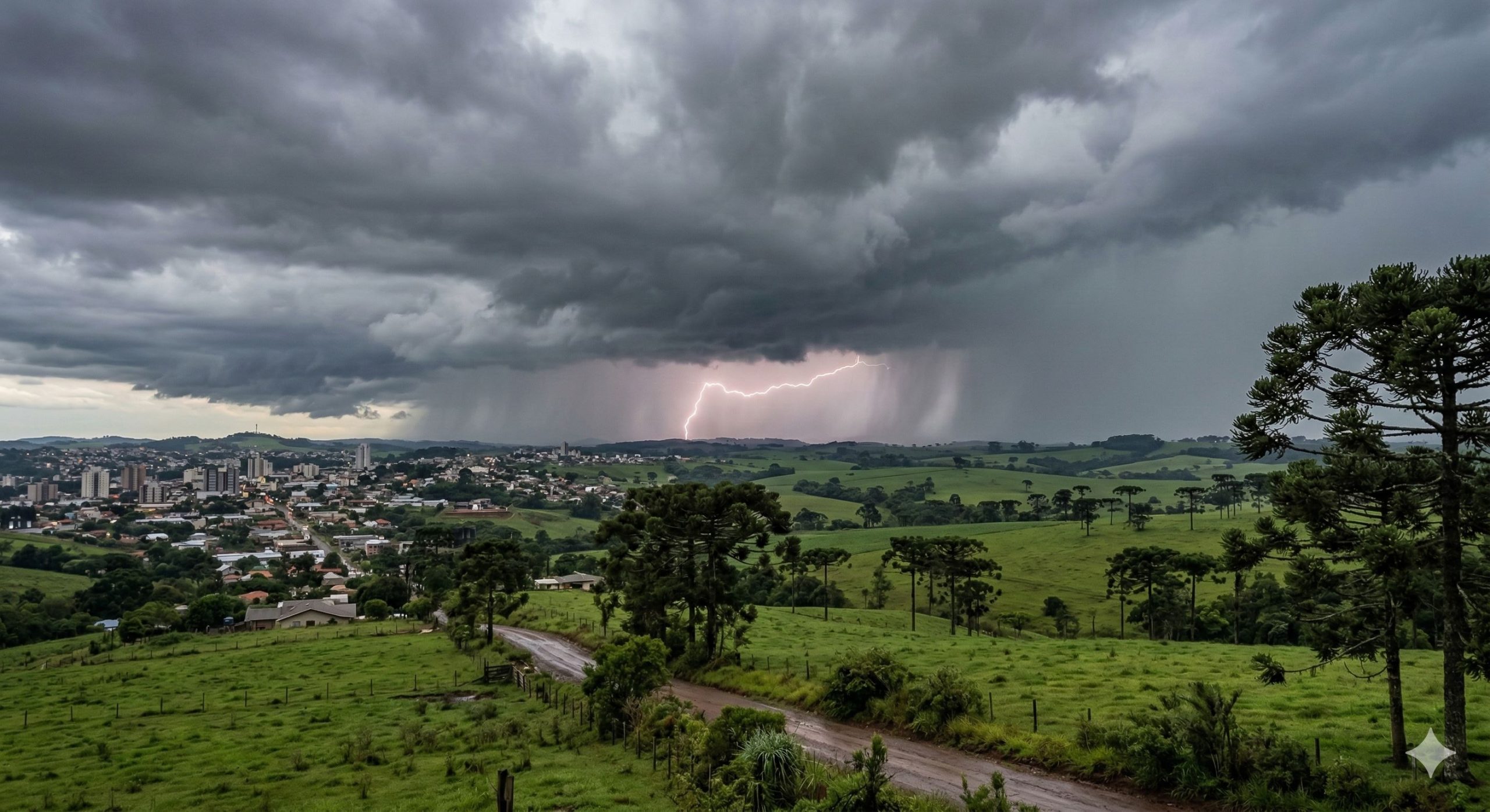 Previsão do tempo Região Sul: Domingo com chuvas e trovoadas