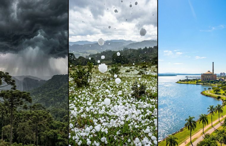 Previsão do Tempo Sul: Chuva e Granizo em 1 de Março de 2026