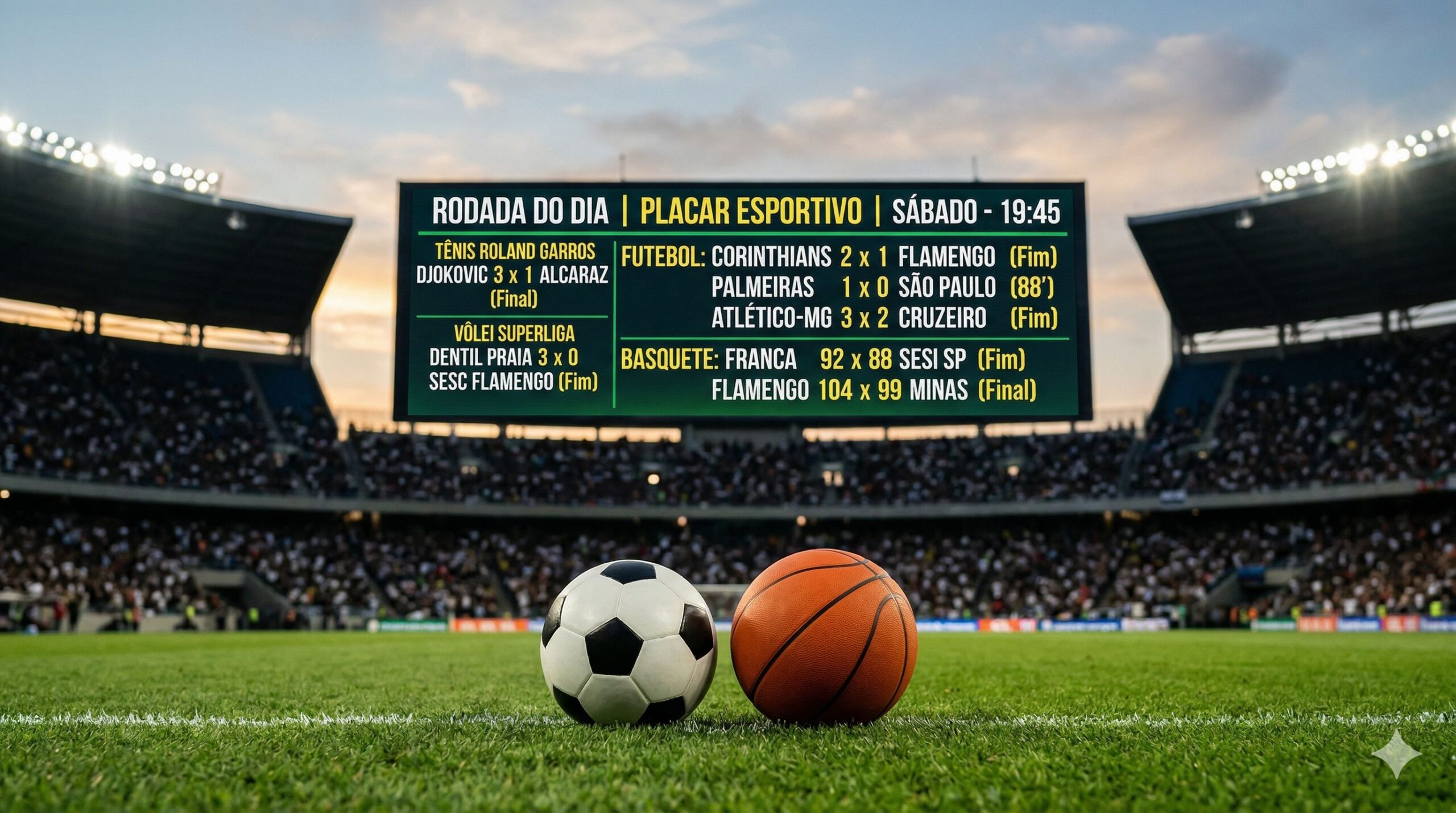 Notícias esportivas de hoje 22/03/2026: resultados e destaques