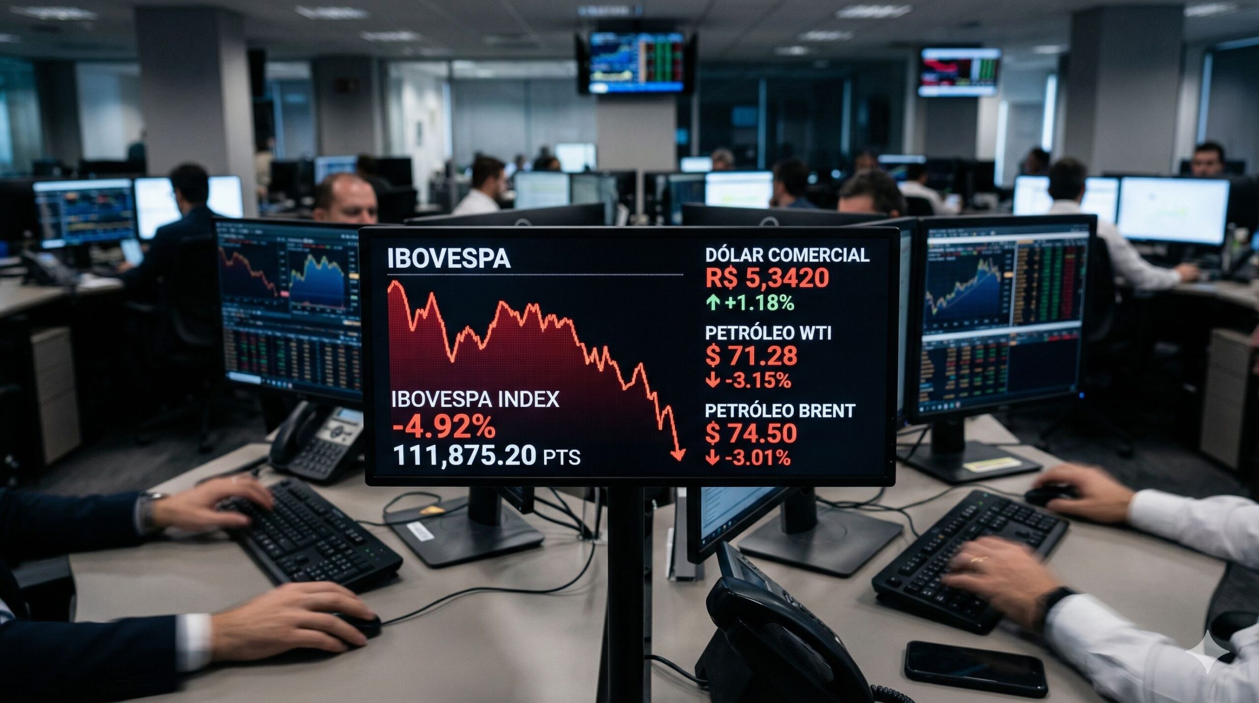 Notícias financeiras de hoje: Bolsa cai 27/03/2026
