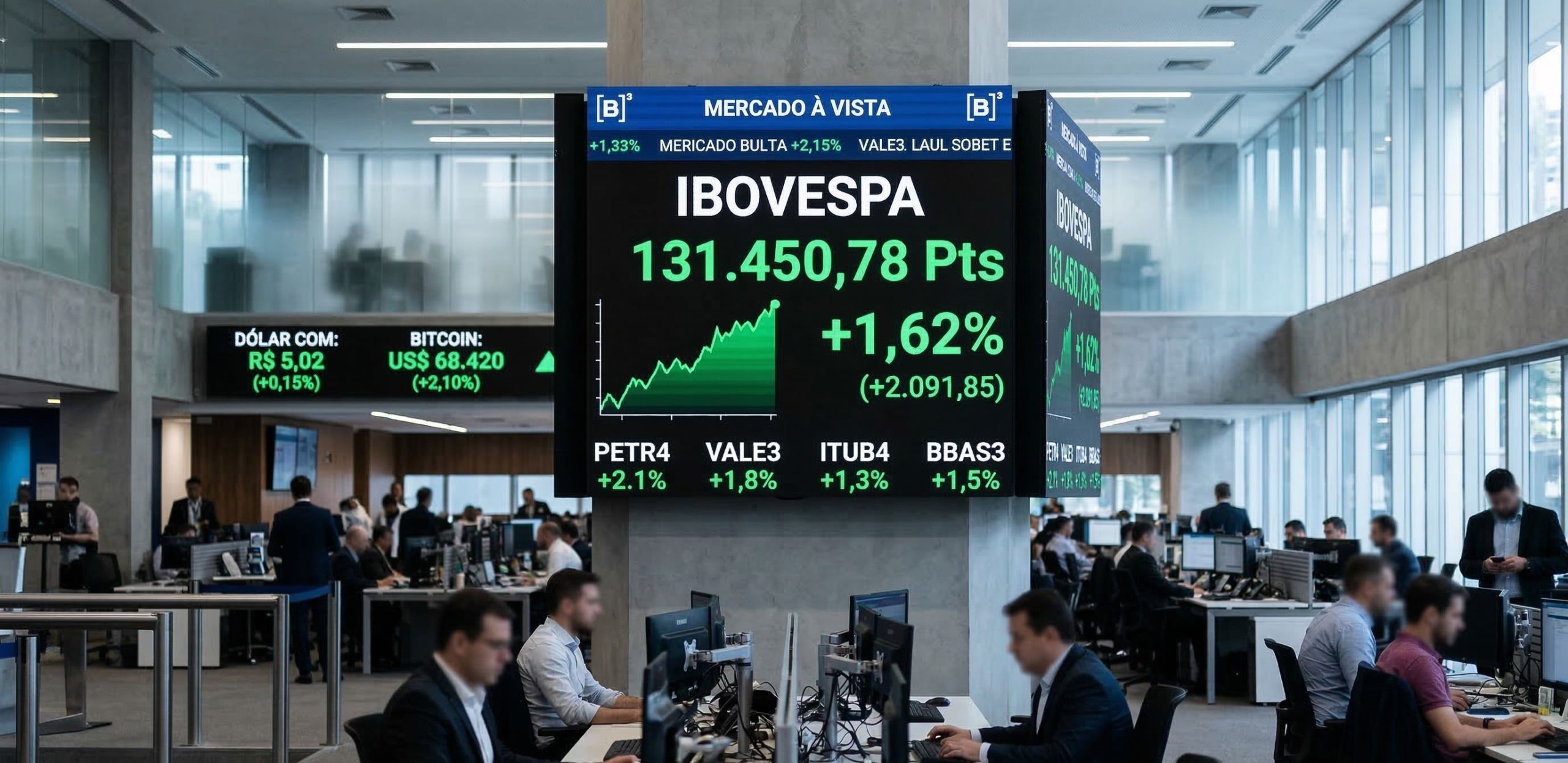 Notícias financeiras hoje: mercados em alta 10/03/2026