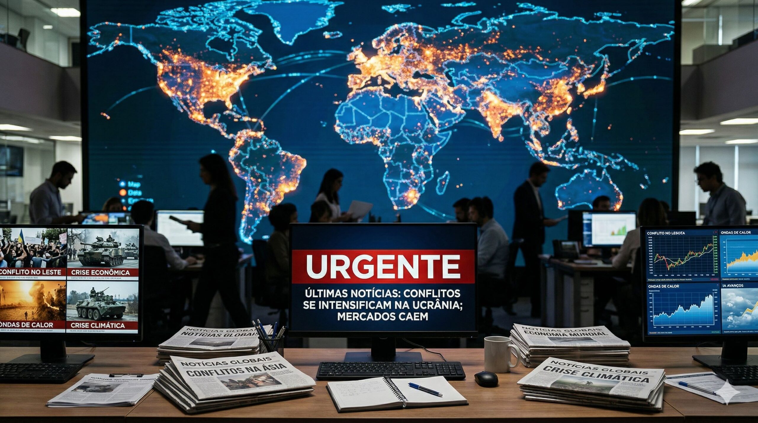 Noticias do mundo hoje: crises e clima 22/03/2026