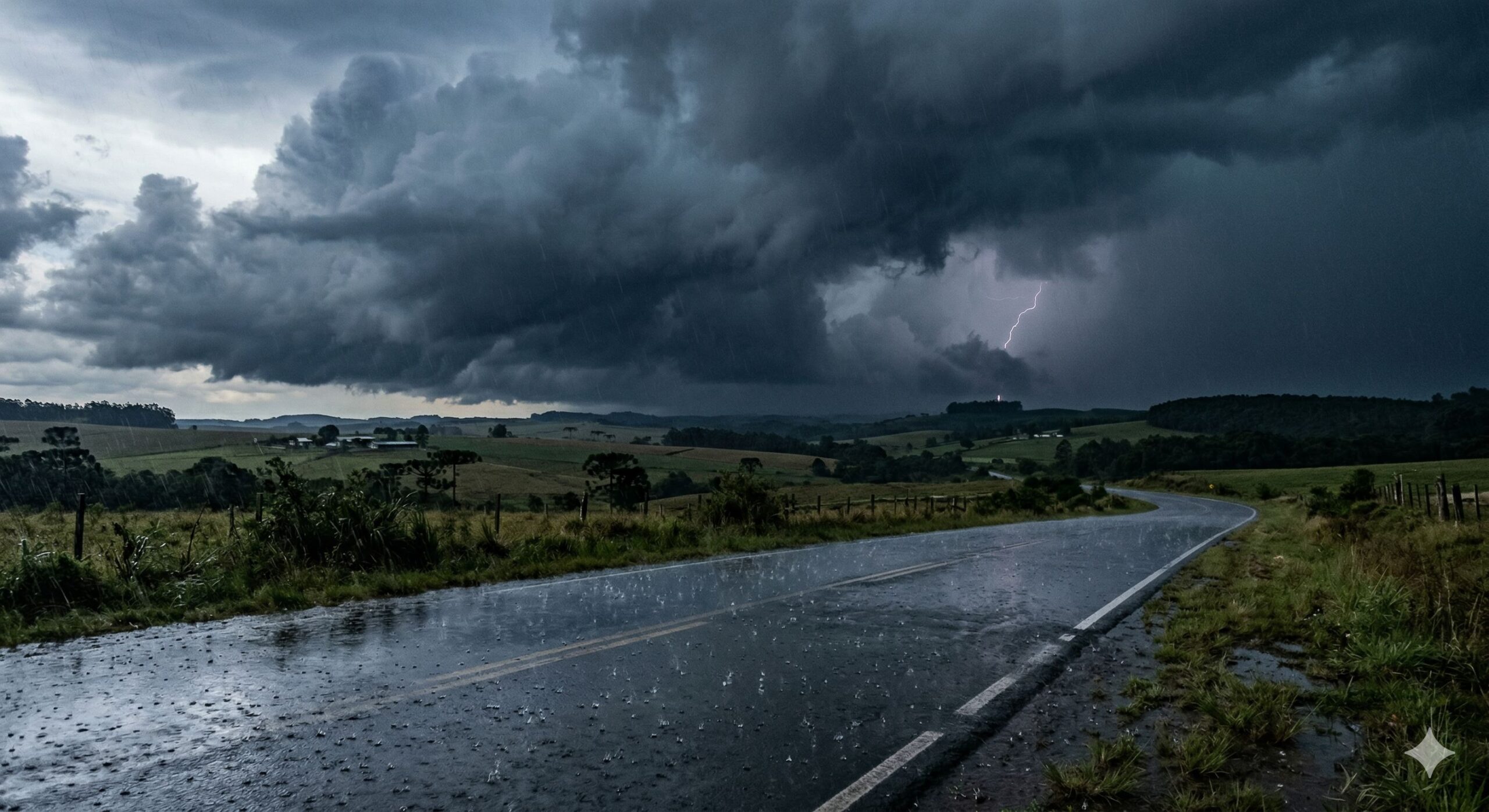 Alerta de chuvas intensas no Sul: Inmet faz aviso para quarta (25)