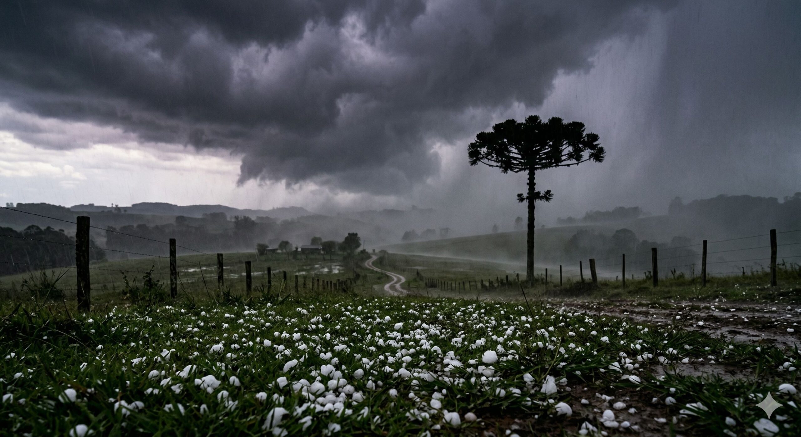 Previsão do tempo Sul: Alerta de granizo e chuva no domingo