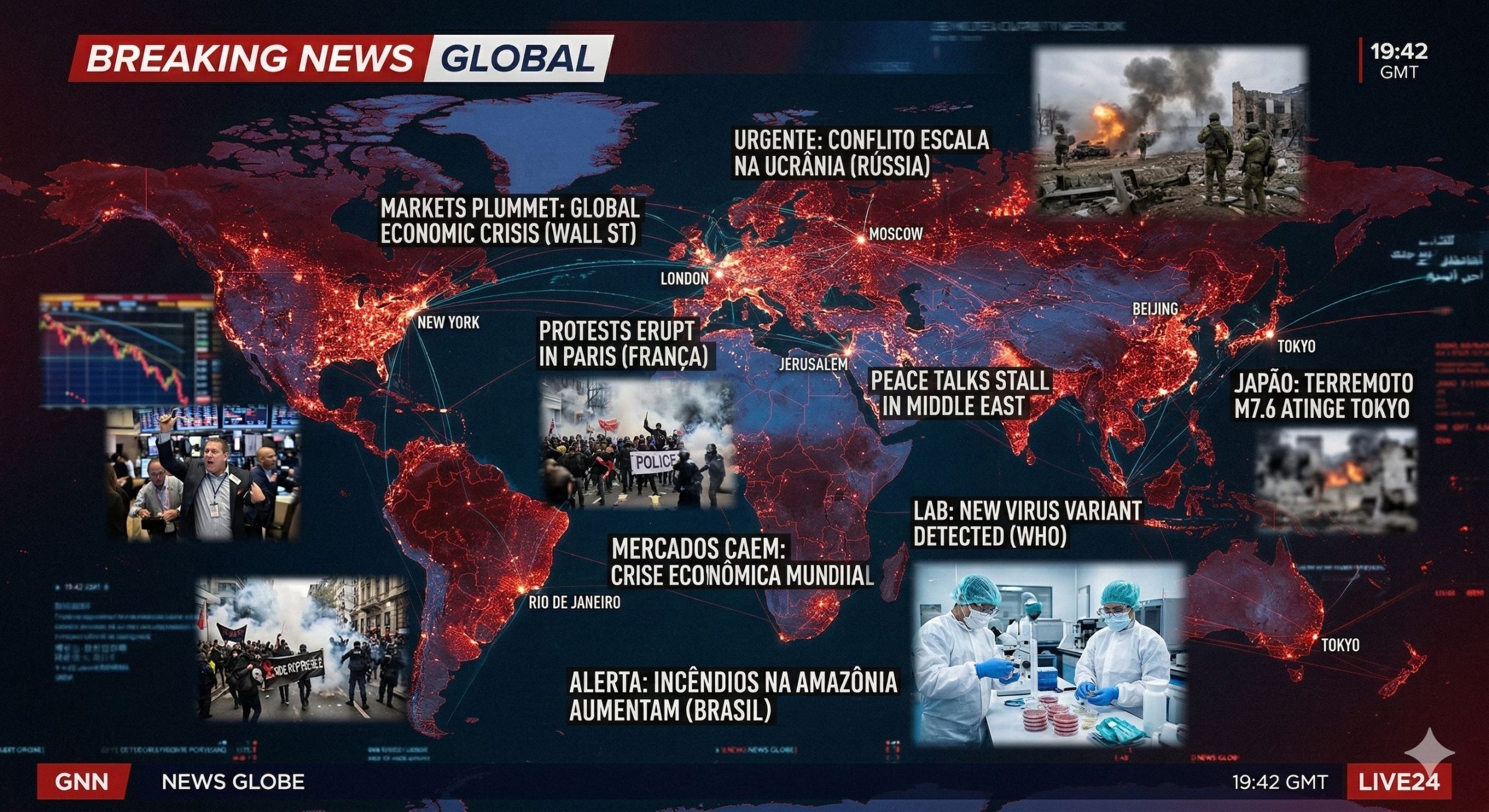 Notícias do mundo hoje: resumo global 07/03/2026