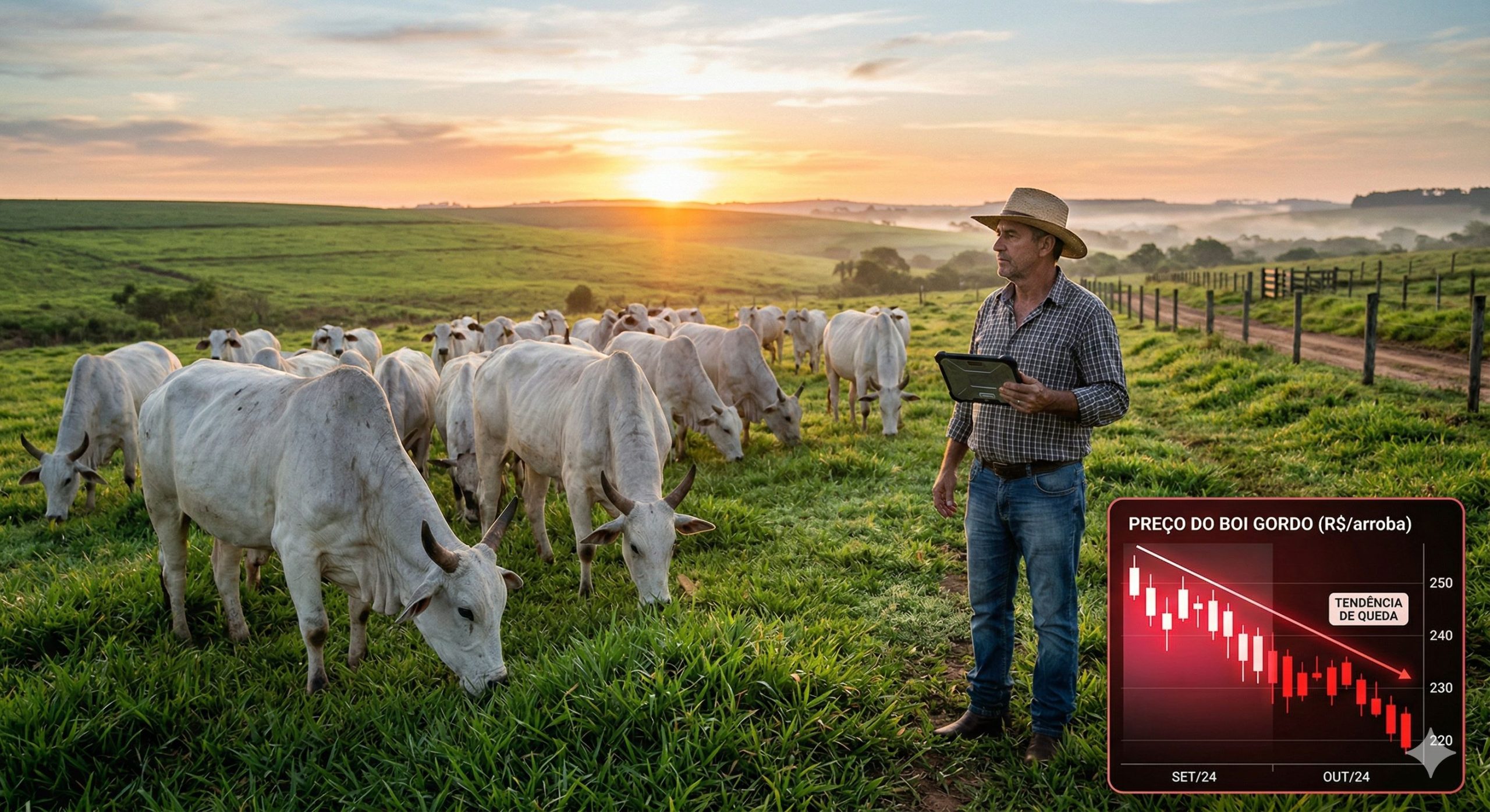 Preço do Boi Gordo Hoje (04/03): Arroba cai para R$ 350,50
