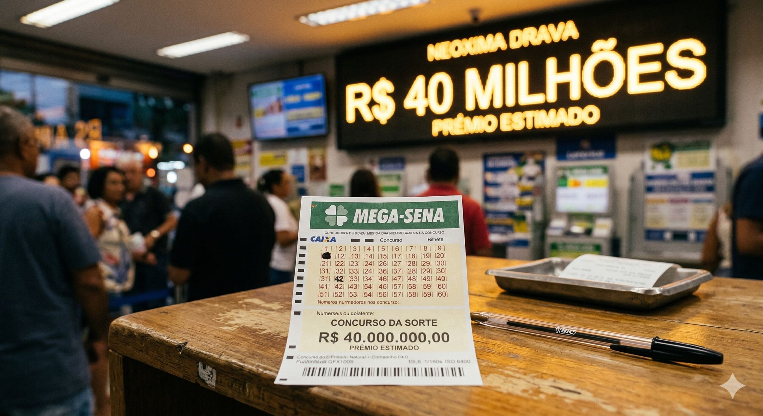 Mega-Sena 2.988 acumula: Confira números e prêmio de R$ 40 mi