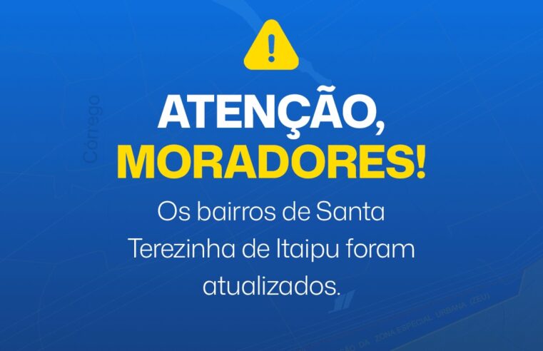 Mapa Bairros Santa Terezinha de Itaipu: Veja as Mudanças!