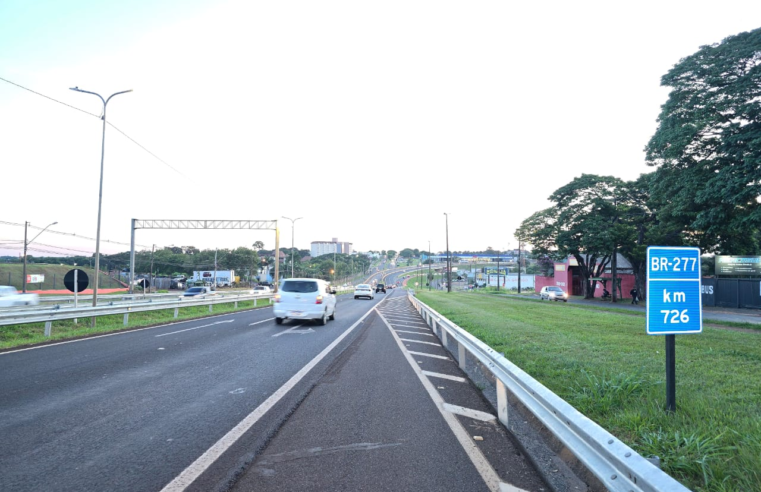 Obras BR 277 Foz: Transito Noturno Alterado