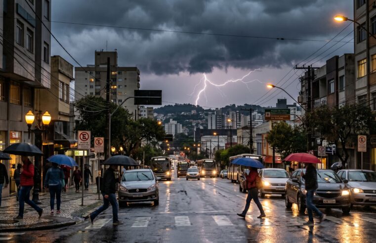 Previsão do tempo Sul: Alerta de chuva neste domingo
