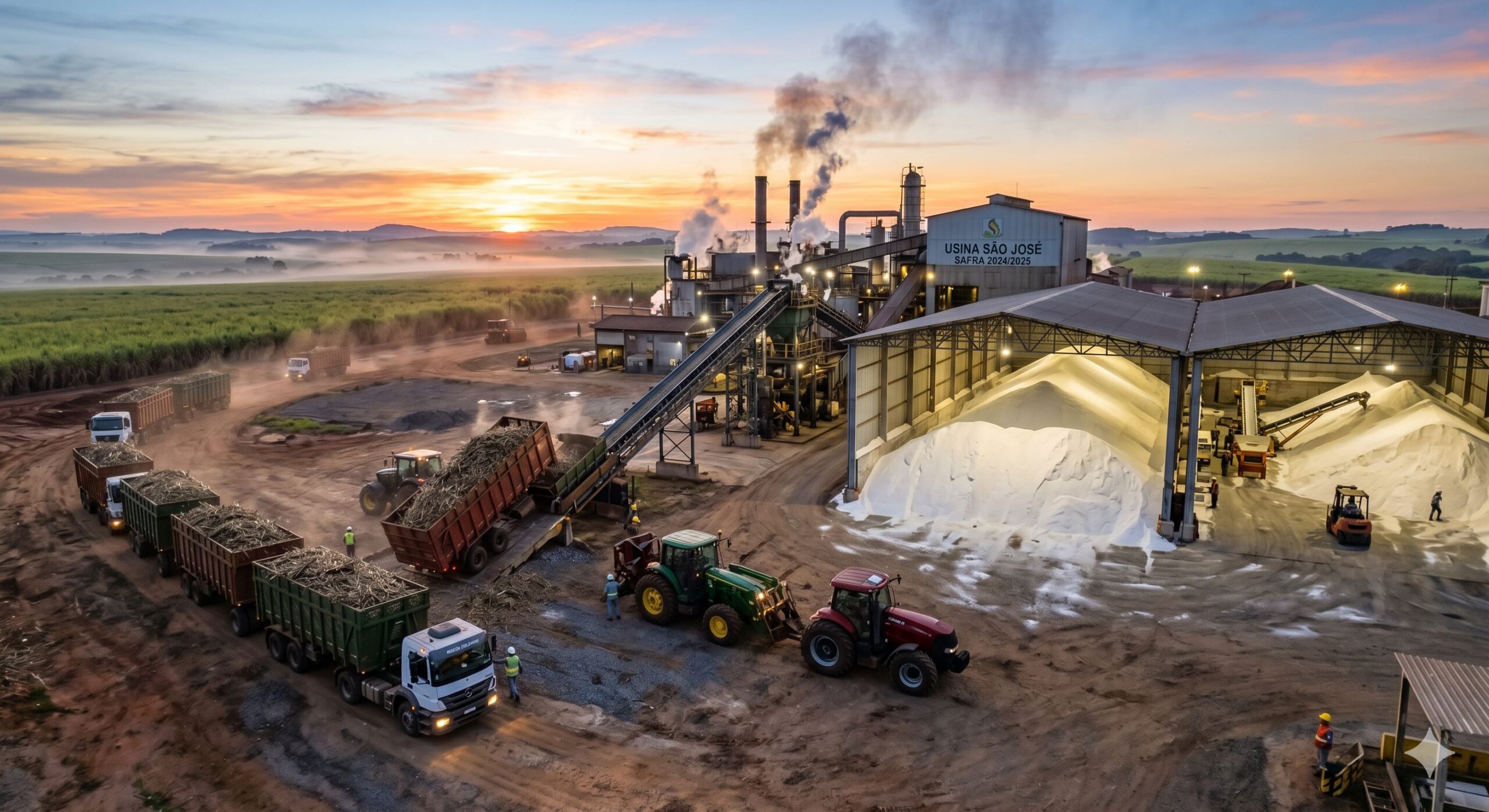 Mercado de Açúcar Fica Lento com Avanço da Safra 2026