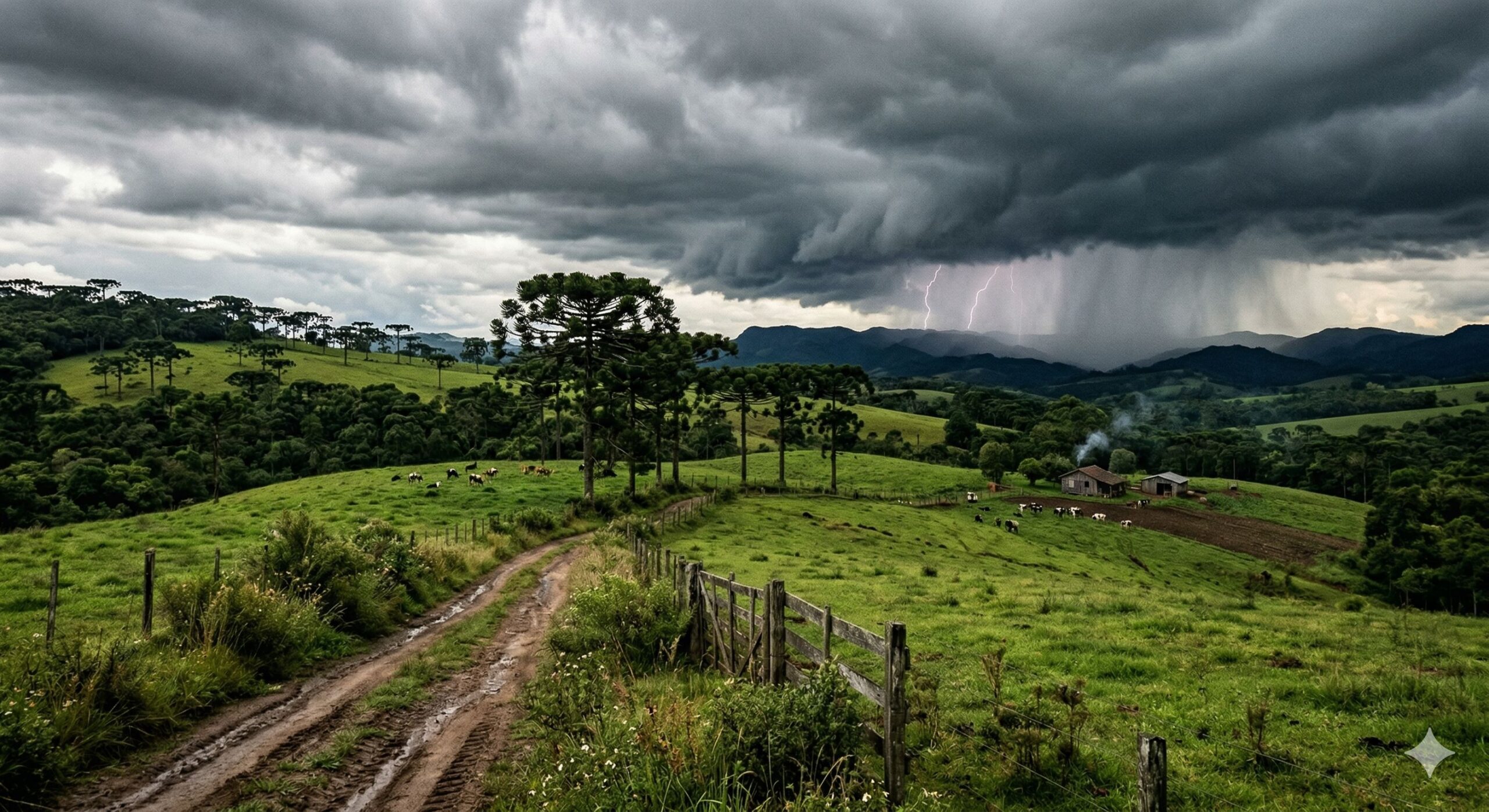 Previsão do Tempo Sul: Alerta de Chuva e Granizo nesta Segunda