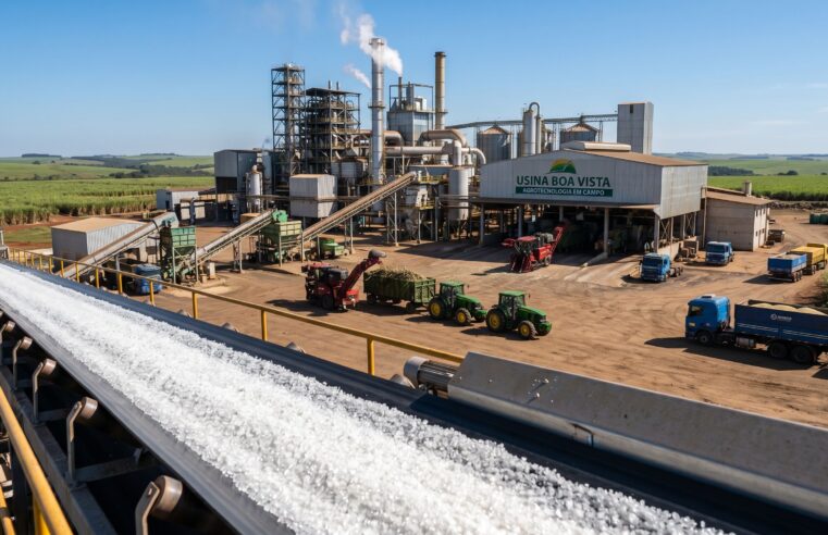 Preço do açúcar cristal reage e bate 106 reais a saca