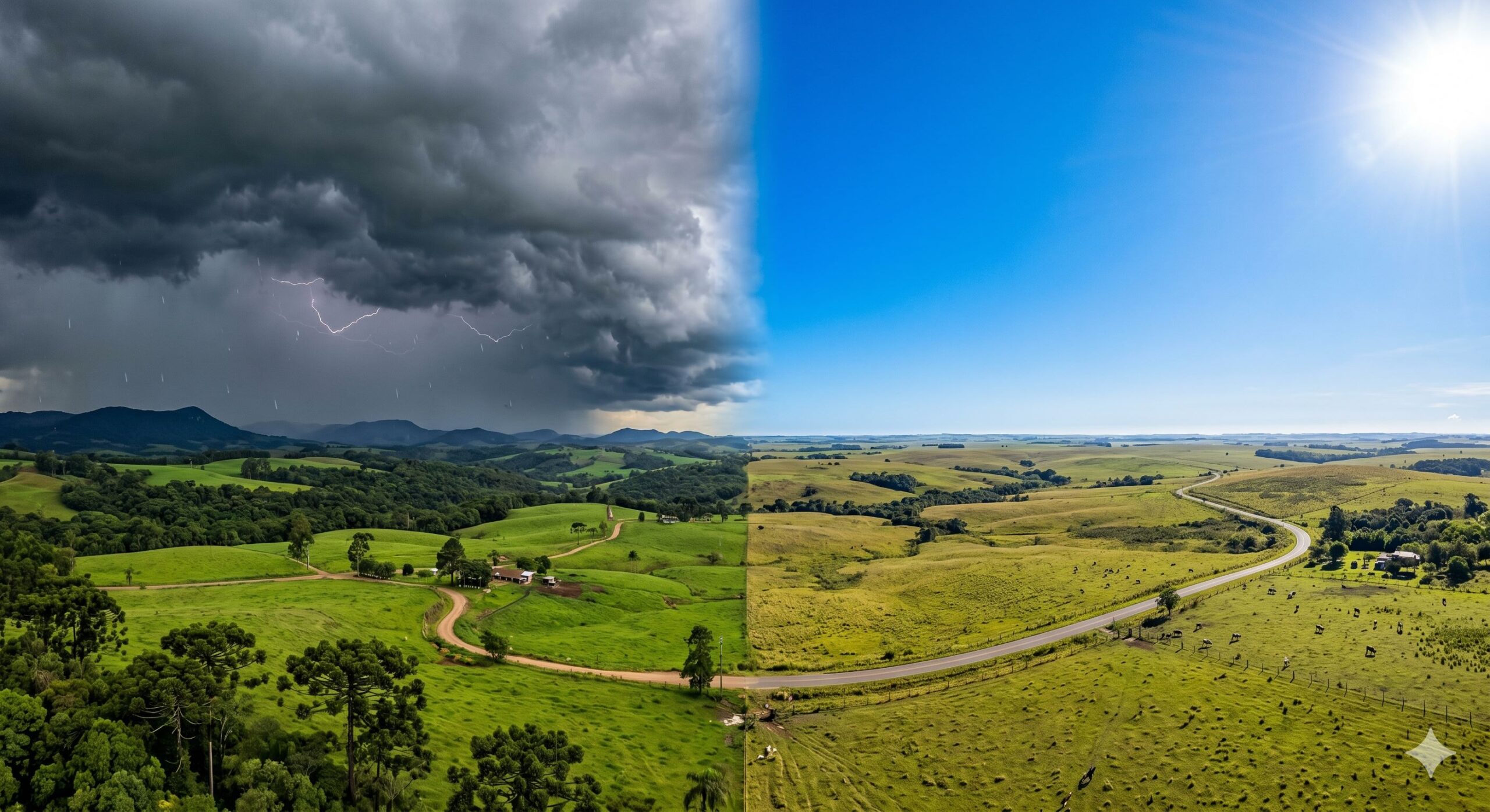 Previsão do tempo Sul: Chuvas e Trovoadas nesta Segunda (27)