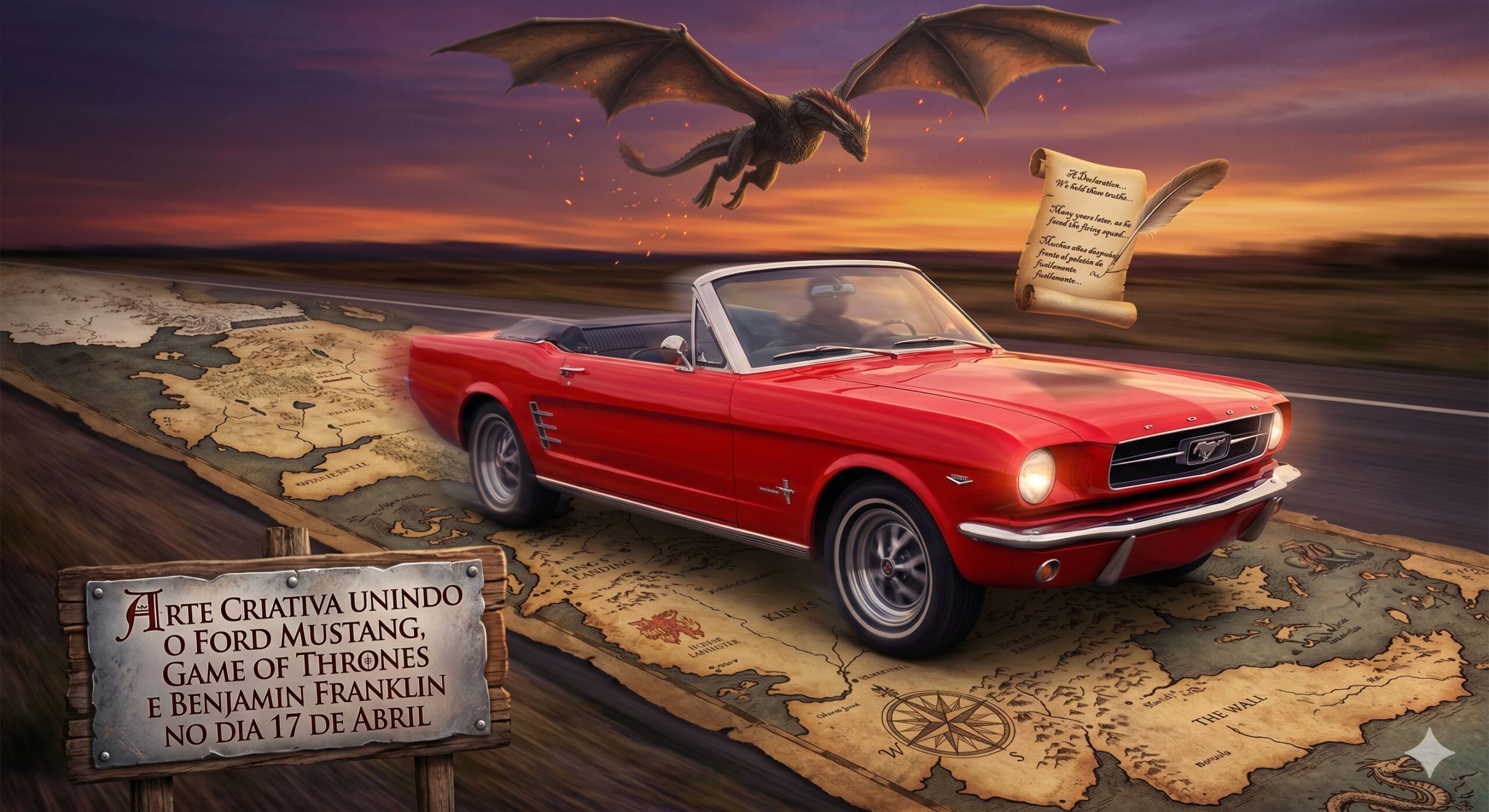17 de abril: Ford Mustang, Benjamin Franklin e Game of Thrones!
